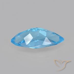 Topazio Blu svizzero naturale da 4.06 ct, Taglio marquise, VVS