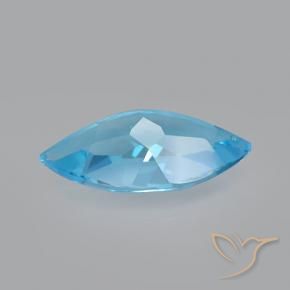 Topazio Blu svizzero naturale da 3.75 ct, Taglio marquise, VVS