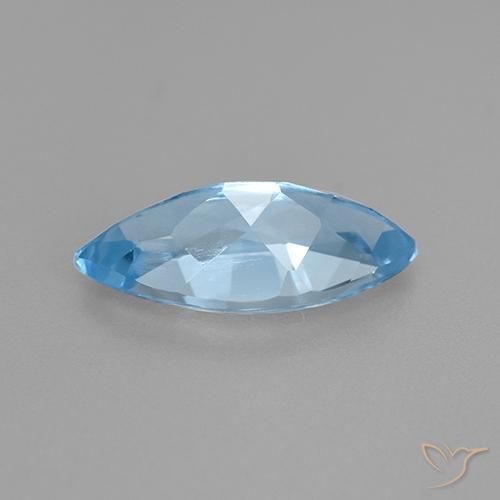 Topazio Celeste naturale da 3.75 ct, Taglio marquise, VVS-VS