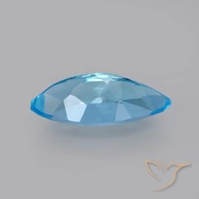Topazio Blu svizzero naturale da 3.70 ct, Taglio marquise, VVS