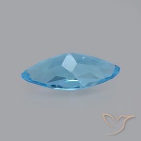 Topazio Blu svizzero naturale da 3.34 ct, Taglio marquise, VVS