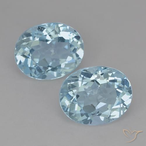 6.84ctw Naturale Celeste Topazio, Ovale, VVS-VS