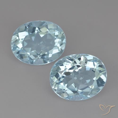 6.99ctw Naturale Celeste Topazio, Ovale, VVS