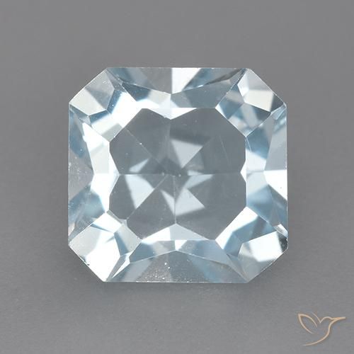 2.78ct Naturale Celeste Topazio, Taglio smeraldo, VVS-VS
