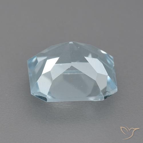 Topazio Celeste naturale da 2.78 ct, Ottagonale / Taglio smeraldo, VVS-VS
