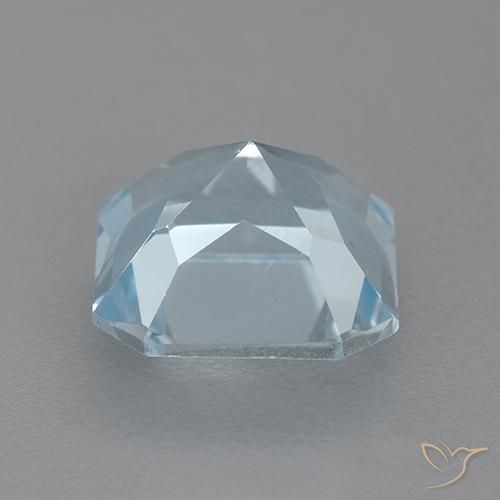 Topazio Celeste naturale da 2.93 ct, Ottagonale / Taglio smeraldo, VVS-VS