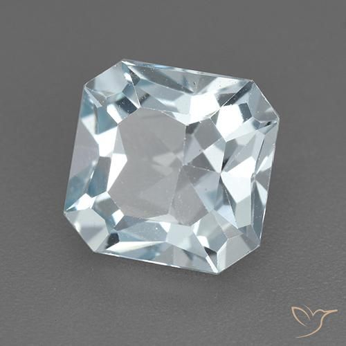 Topazio Celeste naturale da 2.78 ct, Ottagonale / Taglio smeraldo, VVS-VS