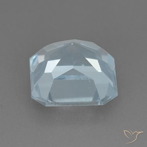 Topazio Celeste naturale da 3.25 ct, Ottagonale / Taglio smeraldo, VVS