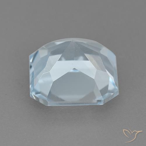 Topazio Celeste naturale da 2.89 ct, Ottagonale / Taglio smeraldo, VVS