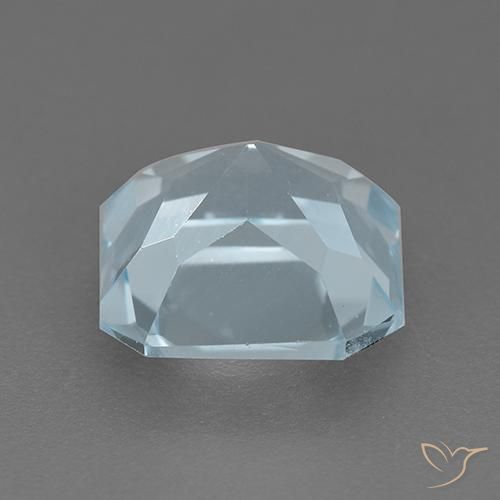 Topazio Celeste naturale da 2.87 ct, Ottagonale / Taglio smeraldo, VVS