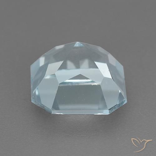 Topazio Celeste naturale da 3.14 ct, Ottagonale / Taglio smeraldo, VVS
