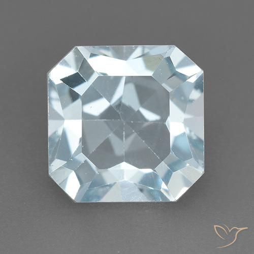 2.91ct Naturale Celeste Topazio, Taglio smeraldo, VVS-VS