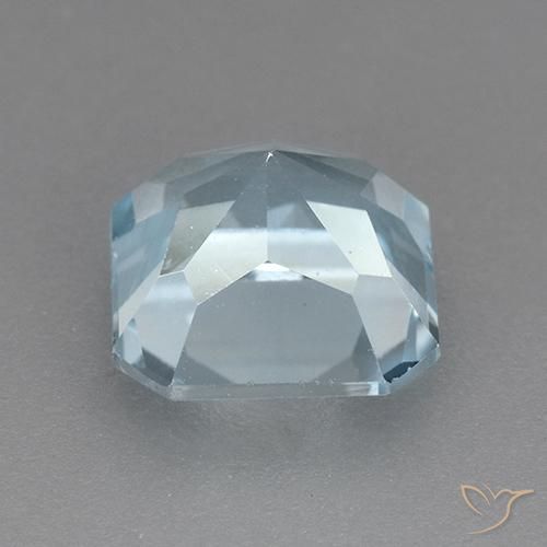 Topazio Celeste naturale da 3.02 ct, Ottagonale / Taglio smeraldo, VVS