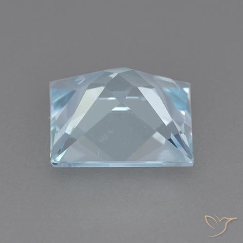 Topazio Celeste naturale da 2.76 ct, Quadrato, VVS-VS