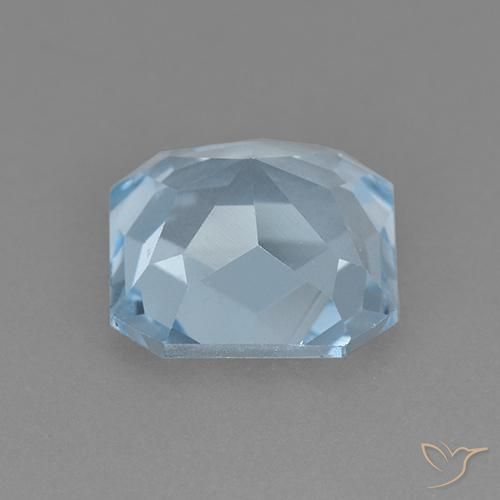 Topazio Celeste naturale da 2.73 ct, Ottagonale / Taglio smeraldo, VVS