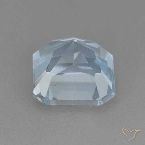 Topazio Celeste naturale da 3.10 ct, Ottagonale / Taglio smeraldo, VVS