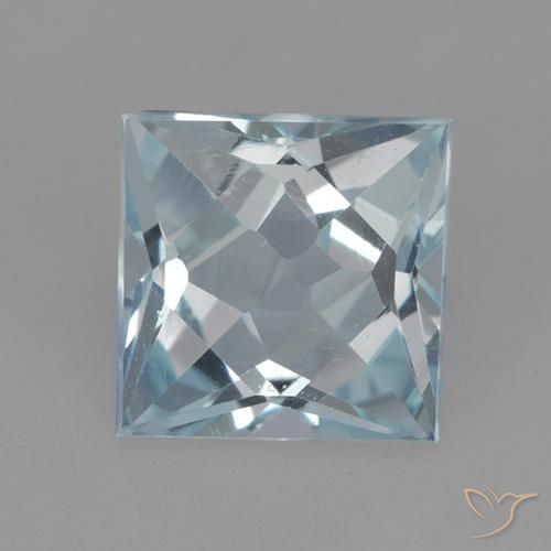 2.01ct Naturale Celeste Topazio, Quadrato, VVS-VS