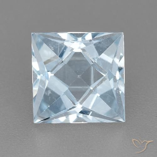 2.01ct Naturale Celeste Topazio, Quadrato, VVS-VS