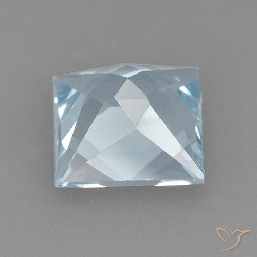 Topazio Celeste naturale da 2.10 ct, Quadrato, VVS-VS