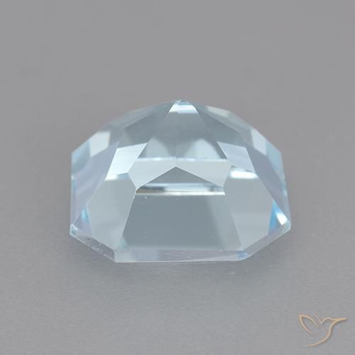 Topazio Celeste naturale da 4.22 ct, Ottagonale / Taglio smeraldo, VVS