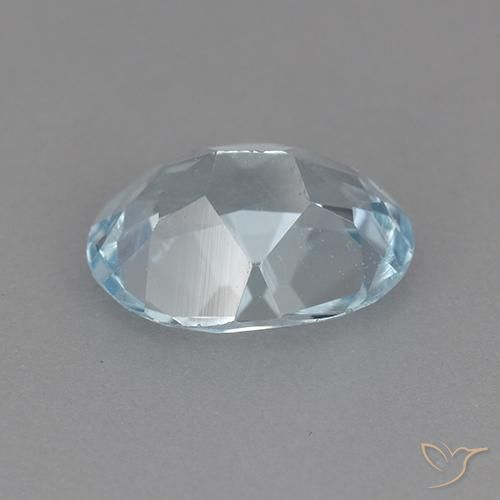 Topazio Celeste naturale da 2.11 ct, Ovale, VVS-VS