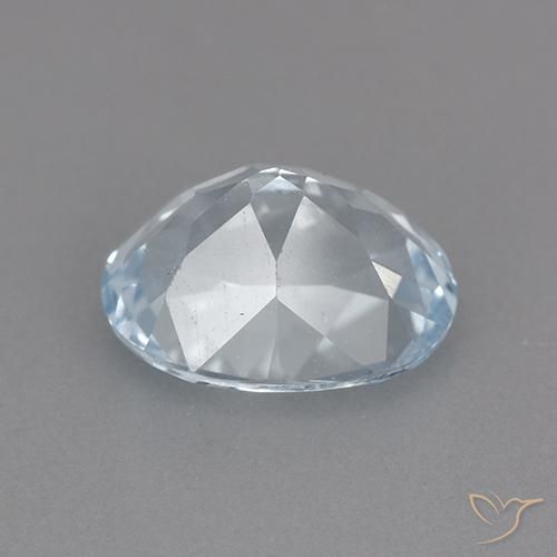 Topazio Celeste naturale da 2.40 ct, Ovale, VVS-VS