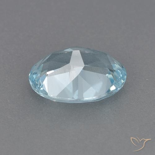 Topazio Celeste naturale da 2.11 ct, Taglio ovale, VVS