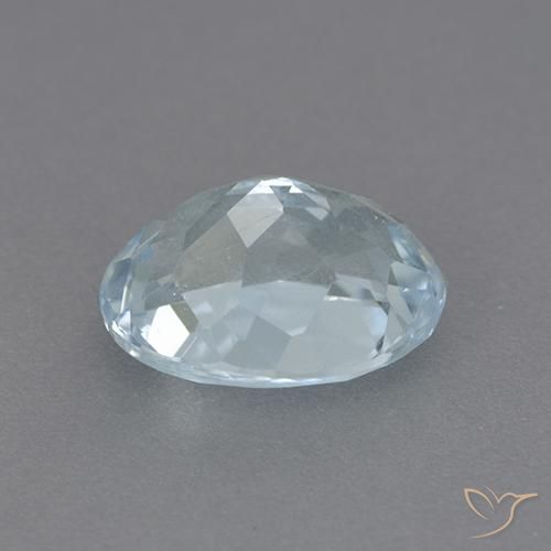 Topazio Celeste naturale da 2.36 ct, Ovale, VVS-VS