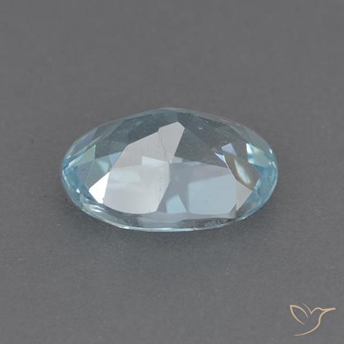 Topazio Celeste naturale da 2.24 ct, Ovale, VVS-VS