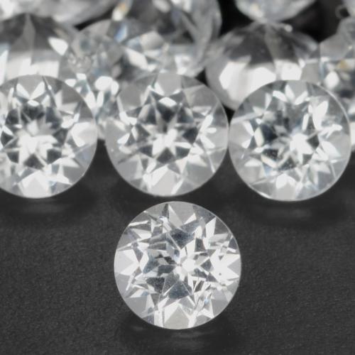 Topazio Bianco naturale da 0.32 ct, Rotondo, VS