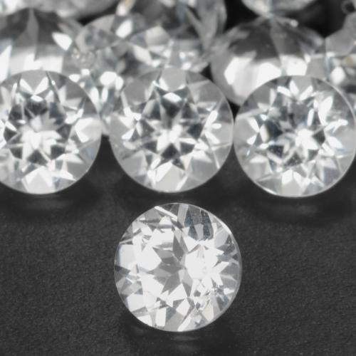 Topazio Bianco naturale da 0.32 ct, Rotondo, VS