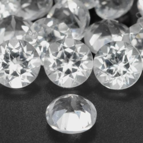 Topazio Bianco naturale da 0.32 ct, Rotondo, VS