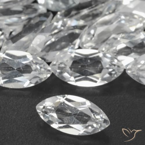 Topazio Bianco trasparente naturale da 0.28 ct, Taglio marquise, VS