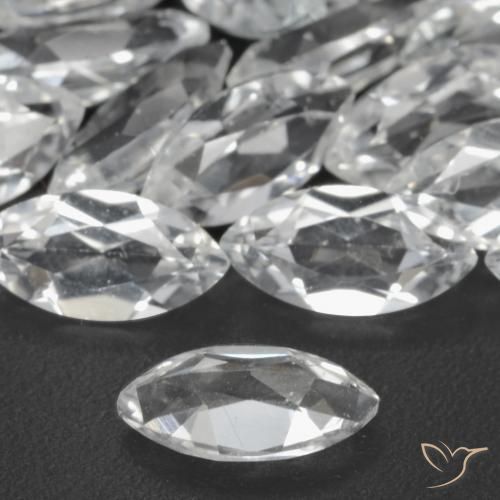 Topazio Bianco trasparente naturale da 0.28 ct, Taglio marquise, VS