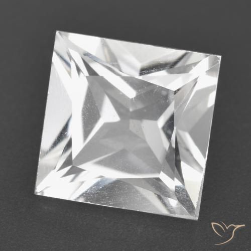 Topazio Bianco naturale da 4.42 ct, Quadrato, VVS-VS