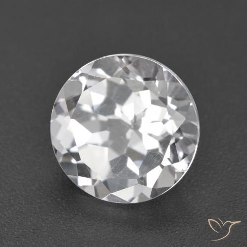 Topazio Bianco naturale da 4.47 ct, Rotondo, VVS-VS