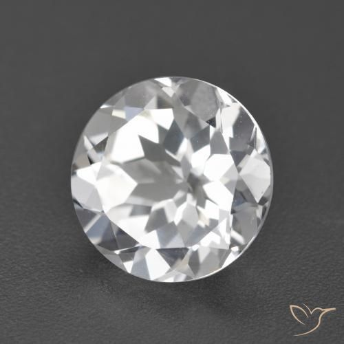 Topazio Bianco naturale da 3.92 ct, Rotondo, VVS
