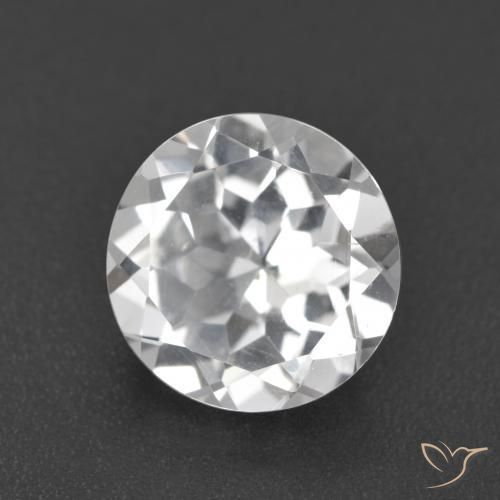 Topazio Bianco naturale da 3.62 ct, Rotondo, VVS-VS