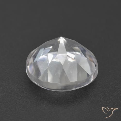 Topazio Bianco naturale da 3.62 ct, Rotondo, VVS-VS