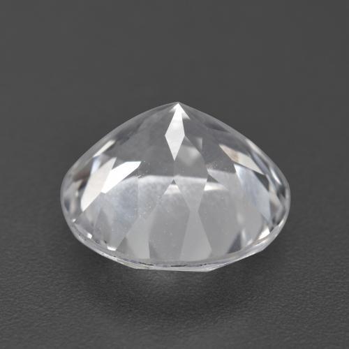 Topazio naturale bianco da 4,23 ct, taglio rotondo, VVS-VS