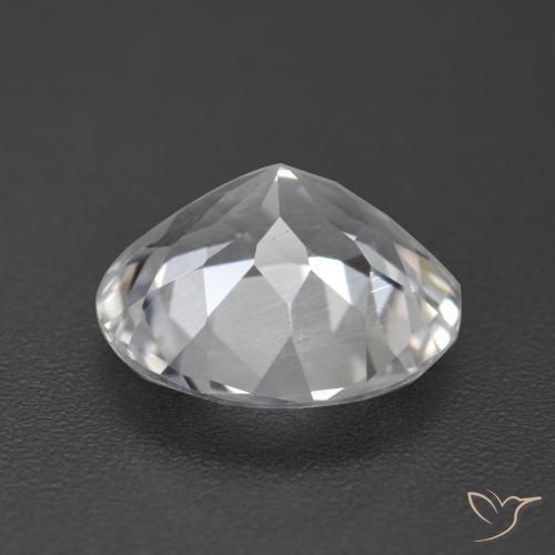 Topazio Bianco naturale da 3.52 ct, Rotondo, VVS-VS