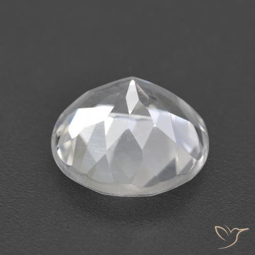 Topazio Bianco naturale da 3.60 ct, Rotondo, VVS-VS