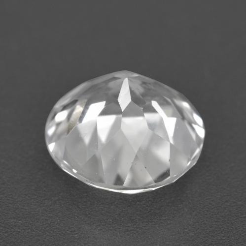 Topazio naturale bianco da 4,53 ct, taglio rotondo, VVS