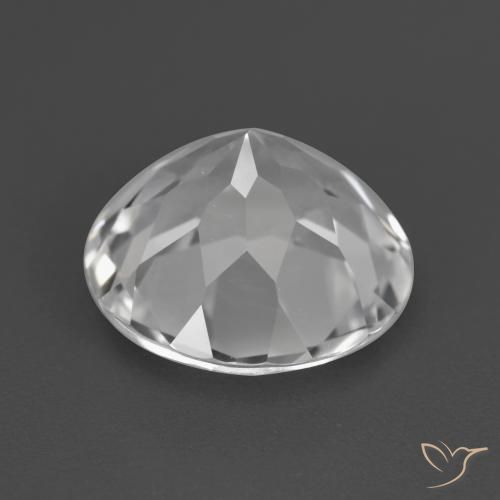 Topazio Bianco trasparente naturale da 4.06 ct, Rotondo, VVS