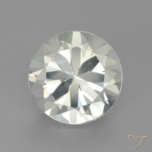 4.05ct Naturale Bianco Topazio, Rotondo, VS