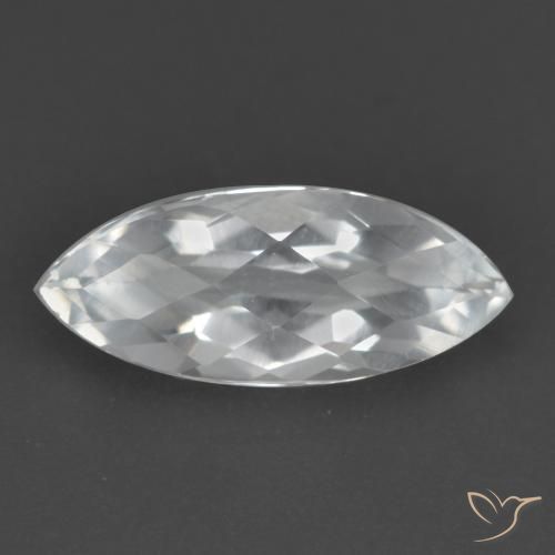 1.64ct Naturale Bianco Topazio, Taglio marquise, VS