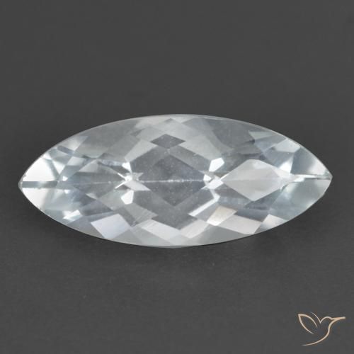 1.74ct Naturale Bianco bluastro Topazio, Taglio marquise, VS