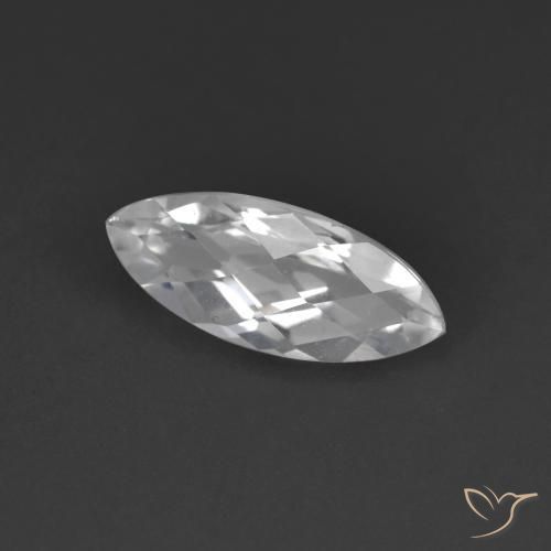 Topazio bianco naturale da 1,72 ct, taglio marquise, VS