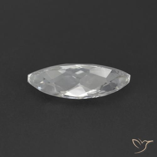 Topazio bianco naturale da 1,72 ct, taglio marquise, VS