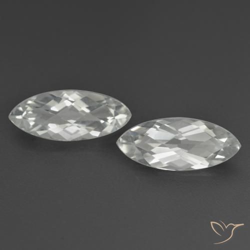 3.41ctw Naturale Bianco Topazio, Taglio marquise, VS